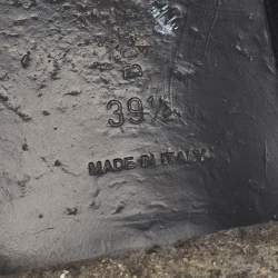 مملوكة مسبقًا Bottega Veneta Black Intrecciato Leather Fiandra Flat Mules Size 39.5