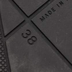 Pre Owned Bottega Veneta Black Quilted Rubber Pool Slides Size 38