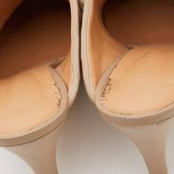 مملوكة مسبقًا Bottega Veneta Light Brown Intrecciato Leather Mules Size 40