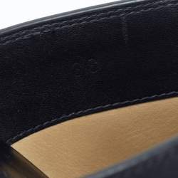 Pre Owned Bottega Veneta Black/ Pink Leather Flash Mules Size 38