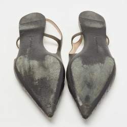 مملوكة مسبقًا Bottega Veneta Two Tone Leather Slingback Flats Size 40