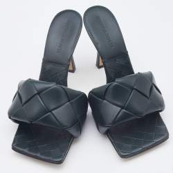 مملوكة مسبقًا صندل سلايد بوتيغا فينيتا ليدو جلد إنترشياتو أزرق مقاس 39