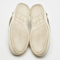 Pre Owned Bottega Veneta Dark Green Intrecciato Leather Dodger Slip on Sneakers Size 37