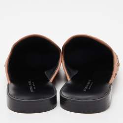 مملوكة مسبقًا Bottega Veneta Pink Intrecciato Leather Fiandra Flat Mules Size 36.5