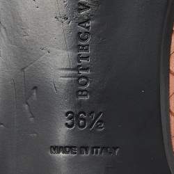 مملوكة مسبقًا Bottega Veneta Pink Intrecciato Leather Fiandra Flat Mules Size 36.5