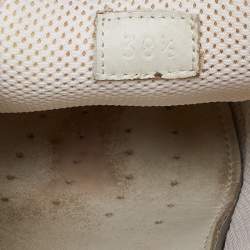 Pre Owned Bottega Veneta Pink Intrecciato Suede Dodger Slip On Sneakers Size 38.5