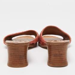 مملوكة مسبقًا Bottega Veneta Pink Leather Slides Size 39.5   