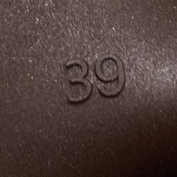 مملوكة مسبقًا Bottega Veneta Brown Rubber Puddle Sandals Size 39