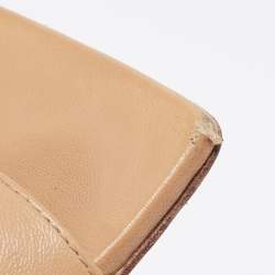 مملوكة مسبقًا Bottega Veneta Brown Leather Stretch Slide Sandals Size 37.5