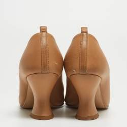 Bottega Veneta Brown Leather Pointed Toe Pumps Size 36   