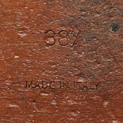 مملوكة مسبقًا Bottega Veneta Metallic Grey Intrecciato Leather Flat Slides Size 38.5