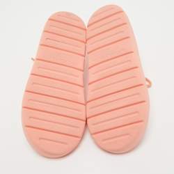 Pre Owned Bottega Veneta Pink Rubber Slingback Flats Size 39