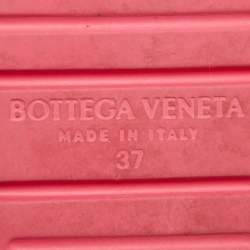 Bottega Veneta Pink Rubber Jelly Sandals Size 37