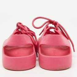 Bottega Veneta Pink Rubber Jelly Sandals Size 37