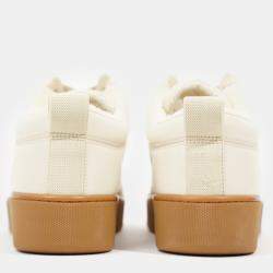Bottega Veneta Womens The Quilt Sneakers Ivory EU 40 / UK 7