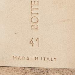 مملوكة مسبقًا Bottega Veneta Green Padded Leather Flat Slides Size 41