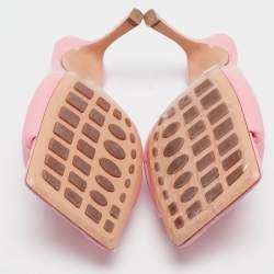 Bottega Veneta Pink Quilted Leather Slide Sandals Size 40.5