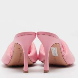 Bottega Veneta Pink Quilted Leather Slide Sandals Size 40.5