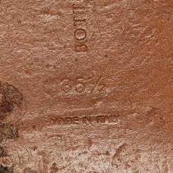 Pre Owned Bottega Veneta Metallic Grey Intrecciato Leather Flat Slides Size 35.5