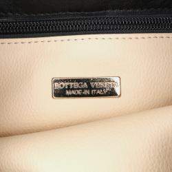 Bottega Veneta Black Nappa Intrecciato Drawstring Backpack