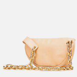 Pre Owned Lambskin Belt Chain Pouch