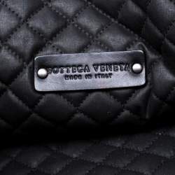 Pre Owned Bottega Veneta Black Intrecciato Leather Briefcase 