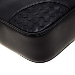 Pre Owned Bottega Veneta Black Intrecciato Leather Briefcase 