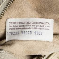 Pre Owned Bottega Veneta Beige/Cream Ostrich Leather Travel Bag