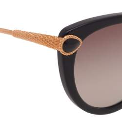 Boucheron Bronze Tone/ Black BC0082S Gradient Cat Eye Sunglasses 