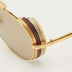 مملوكة مسبقًا نظارة شمسية بوشيرون افتتور متطابقة بني/ذهبي اللون بي سي0001أس