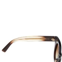 Boucheron Brown Shimmer/Brown Gradient BC0007S Oval Sunglasses