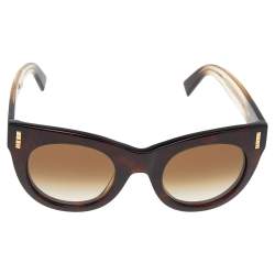 Boucheron Brown Shimmer/Brown Gradient BC0007S Oval Sunglasses