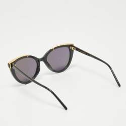 Boucheron Bronze Tone/ Black BC0116S Gradient Cat Eye Sunglasses