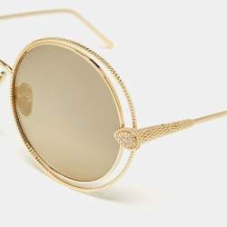 Boucheron Grey BC 0029S Round Sunglasses