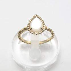 Boucheron 18K Yellow Gold and Mother of pearl Serpent Boheme Ring 54