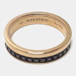 Boucheron 18K Rose Gold Quatre Band Ring EU 48