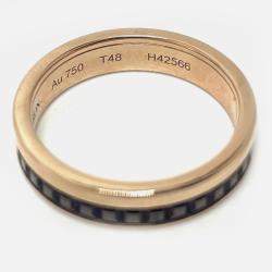 Boucheron 18K Rose Gold Quatre Band Ring EU 48