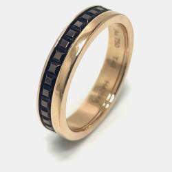 Boucheron 18K Rose Gold Quatre Band Ring EU 48