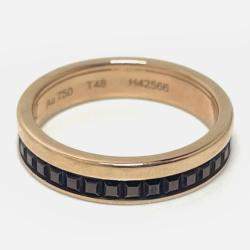 Boucheron 18K Rose Gold Quatre Band Ring EU 48