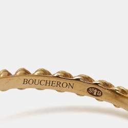 Boucheron Serpent Boheme Malachite 18k Yellow Gold S Motif Ring Size 51