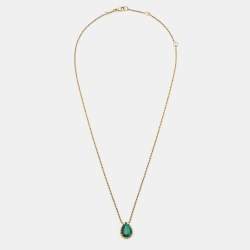 Boucheron Serpent Boheme Malachite 18k Yellow Gold S Motif Necklace