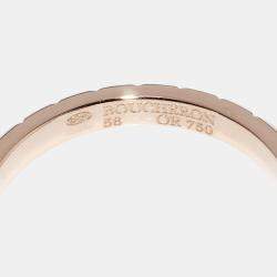 Boucheron 18K Rose Gold Quatre Clou de Paris Ring EU 58