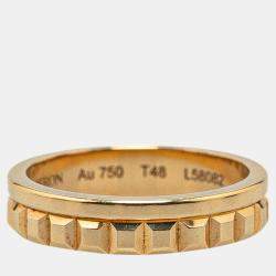 Boucheron 18K Yellow Gold Quatre Radiant Ring Size Japan 8 EU 48