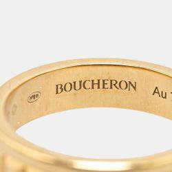 Boucheron 18K Yellow Gold Quatre Radiant Ring Size Japan 8 EU 48