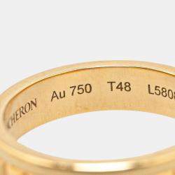 Boucheron 18K Yellow Gold Quatre Radiant Ring Size Japan 8 EU 48