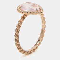 Pre Owned Boucheron Serpent Boheme18k Yellow Gold S Motif Ring Size 51