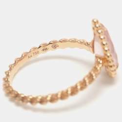 Pre Owned Boucheron Serpent Boheme18k Yellow Gold S Motif Ring Size 51