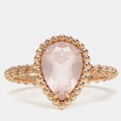 Pre Owned Boucheron Serpent Boheme18k Yellow Gold S Motif Ring Size 51