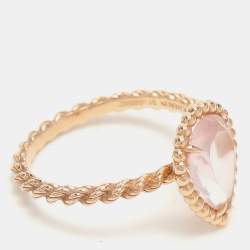 Pre Owned Boucheron Serpent Boheme18k Yellow Gold S Motif Ring Size 51