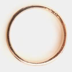 Pre Owned Boucheron Quatre Classique Diamonds PVD 18k Three Tone Gold Ring Size 57